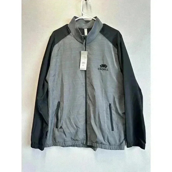 Mens Adidas Windbreaker Jacket Size 3XL‎ Croell Logo Lightweight Wear Full Zip - Picture 1 of 9